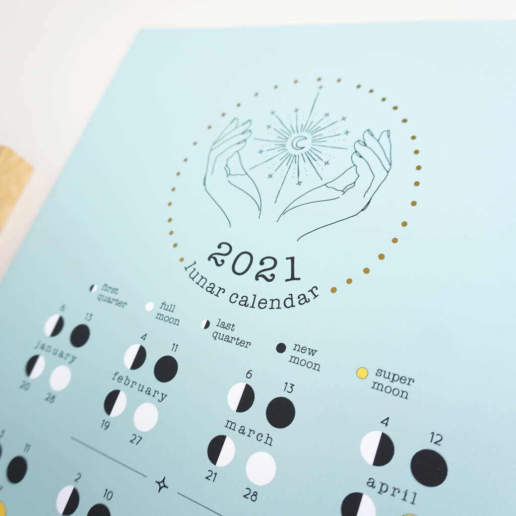 2021 Moon Phase Lunar Calendarant Design Gifts