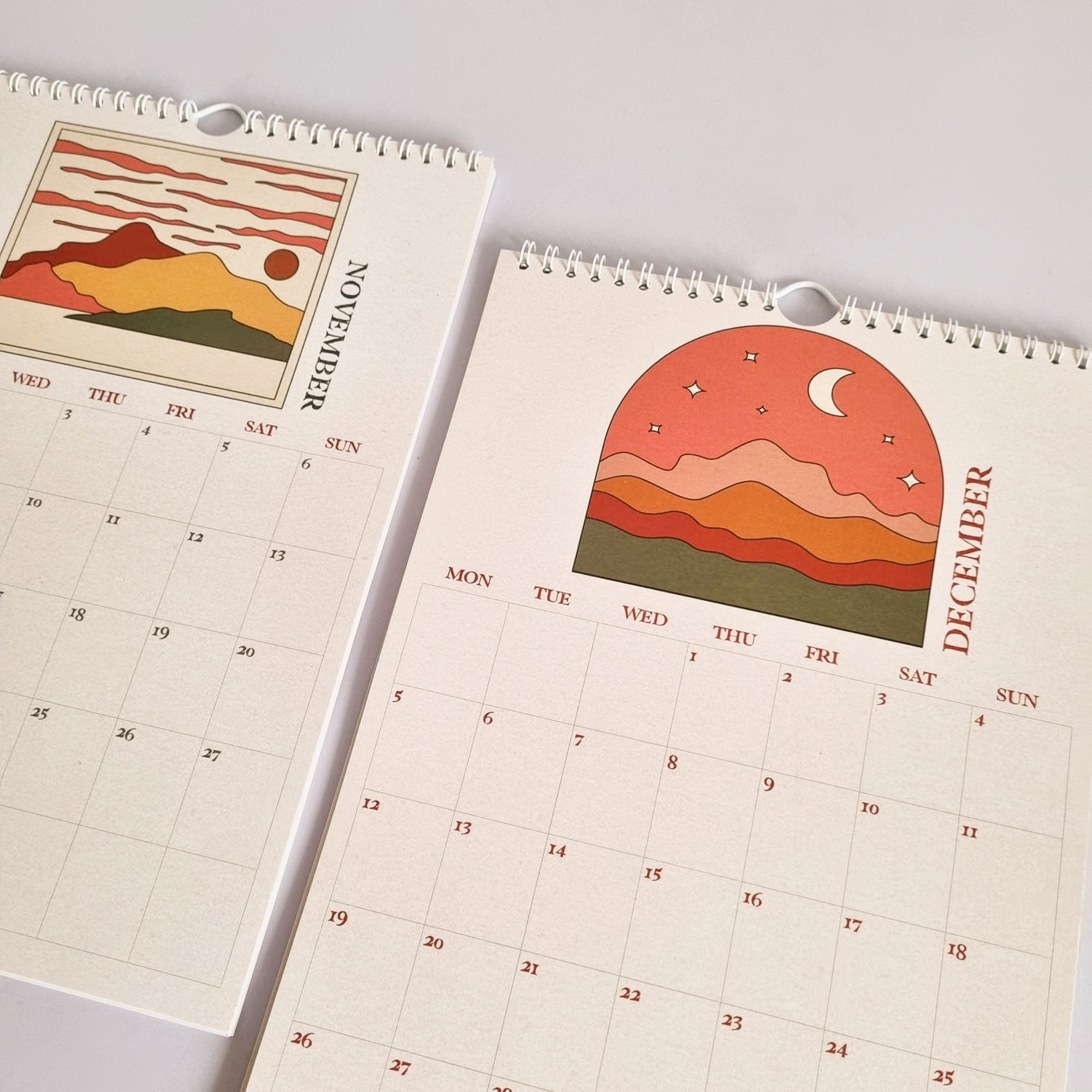 2022 Desert Sun Wall Calendar 12 Month Hanging Calendar | Etsy