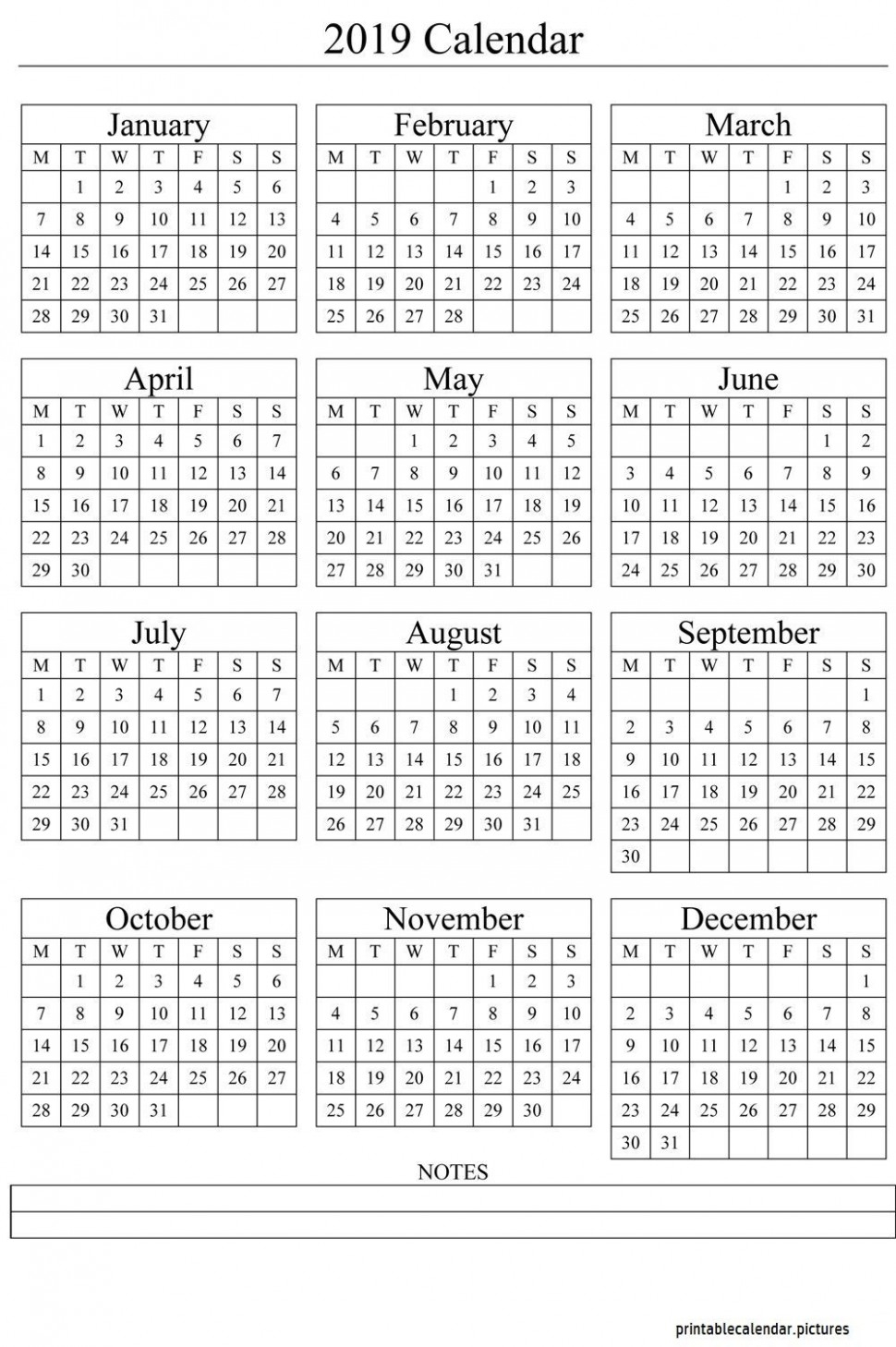 4 Calendar Template Large Boxes 4 Moments That Basically
