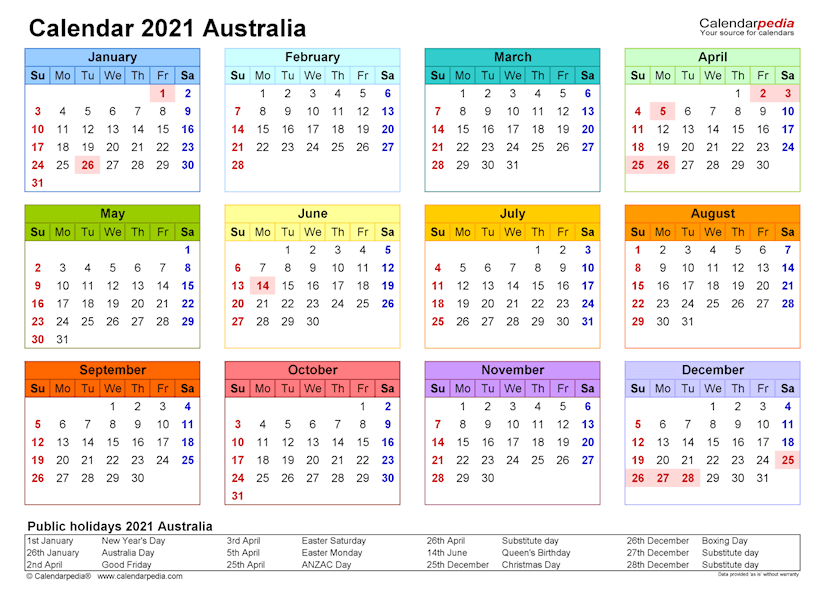50 Best Printable Calendars 2021 (Both Free And Premium)