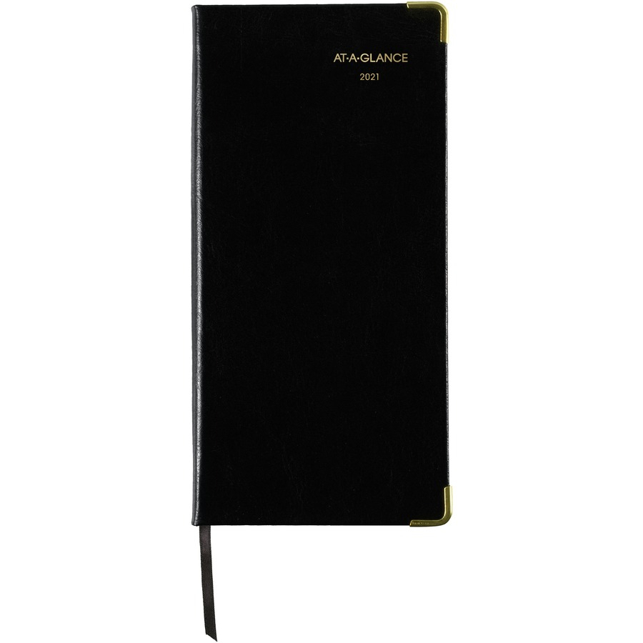 At-A-Glance Leather Fine Diary Weeklymonthly Planner