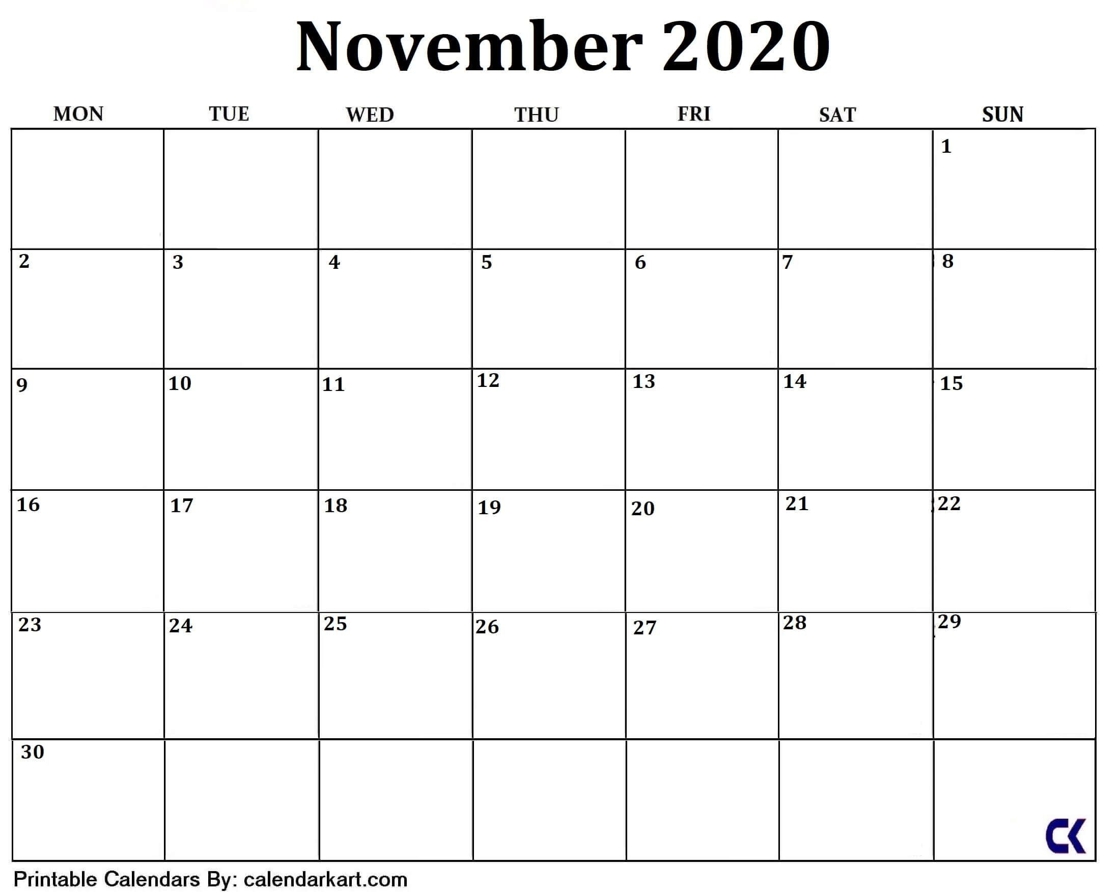 Best Free Printable Calendar Large Blocks | Free Printable