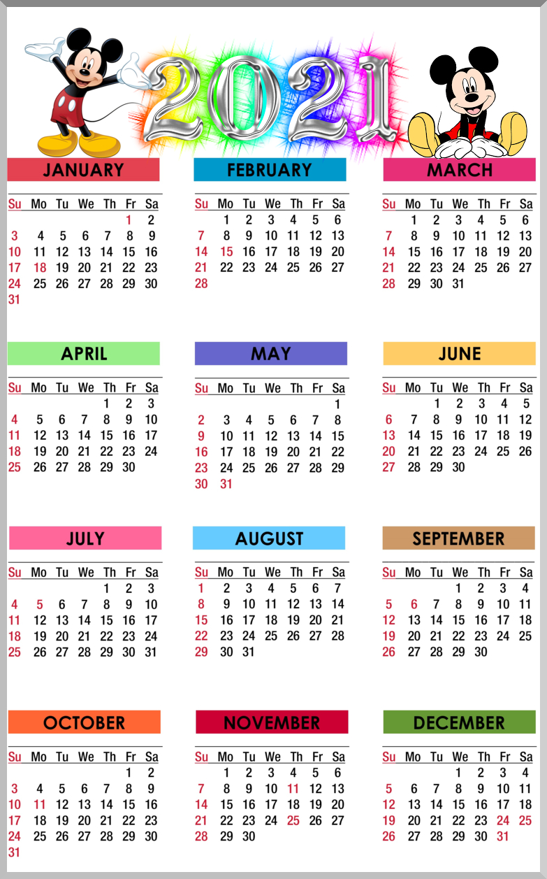 Best Happy New Year 2021 Calendar Images Free Download