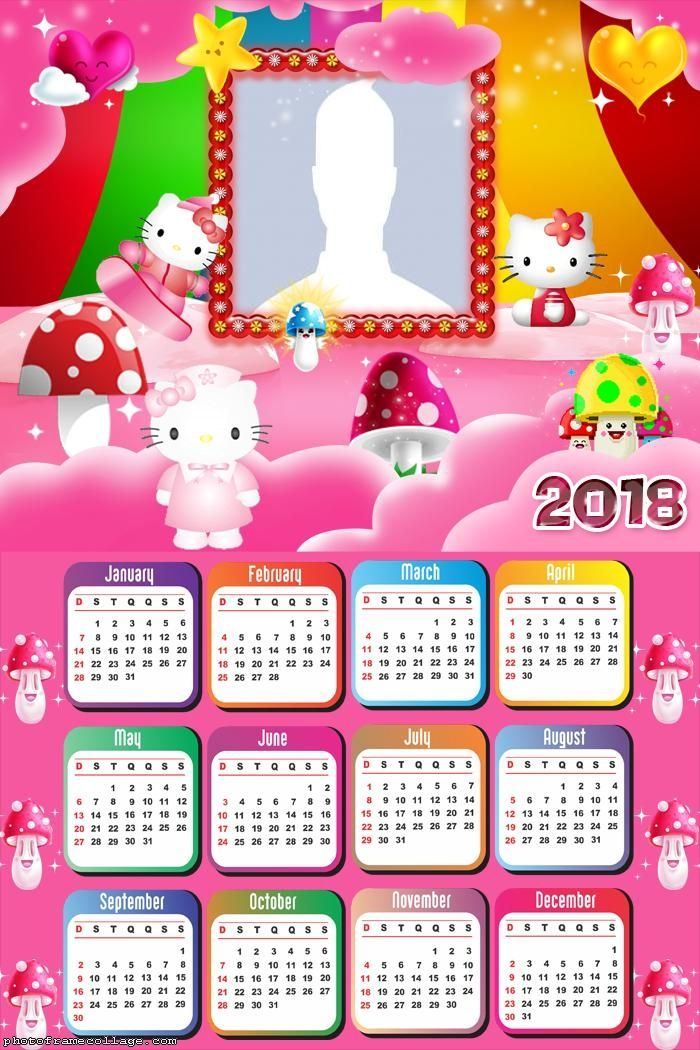 Calendar 2018 Hello Kitty | Hello Kitty Characters Hello