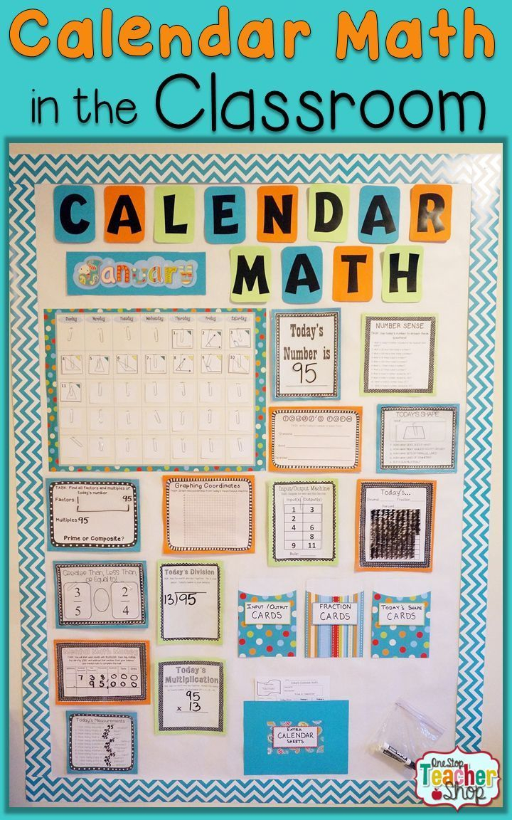 Calendar Math In The Classroom | Calendar Math Math