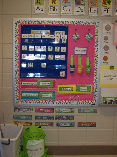 Calendar Wall | Classroom Calendar Kindergarten Calendar