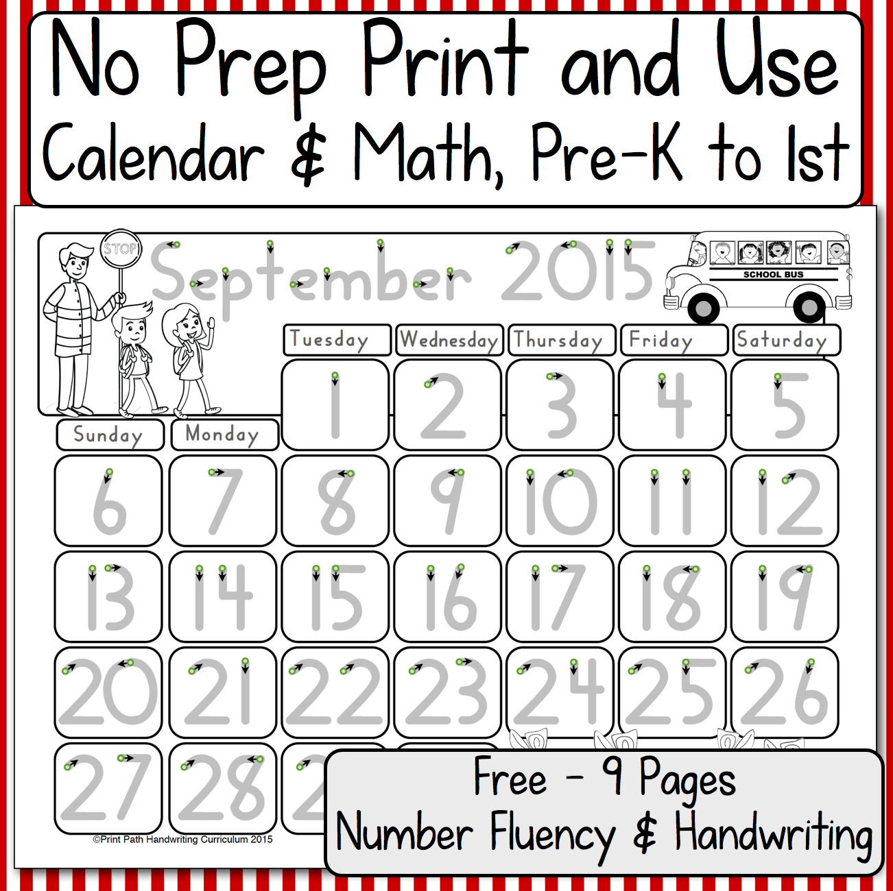 Pre K Calendar Free Printable Calendar Printables Free Templates The