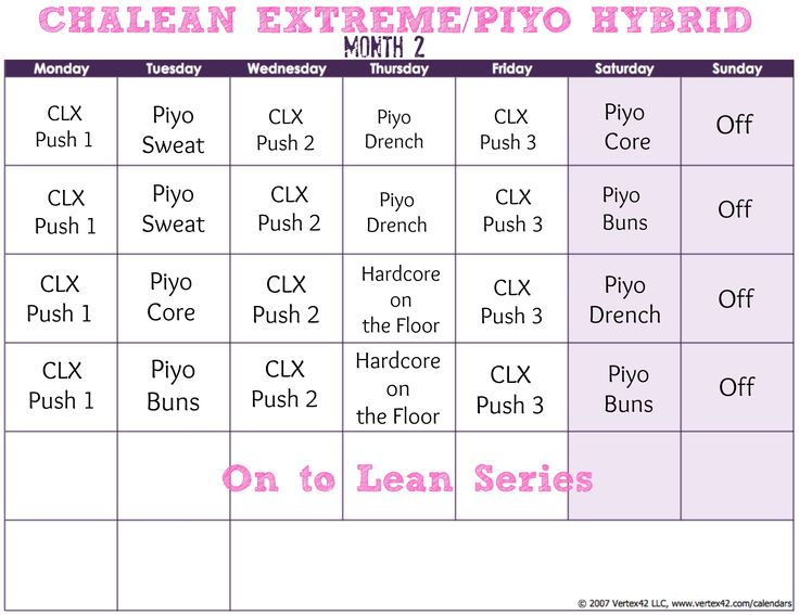 Chalean Extremepiyo Hybrid Month 2 | Chalean Extreme