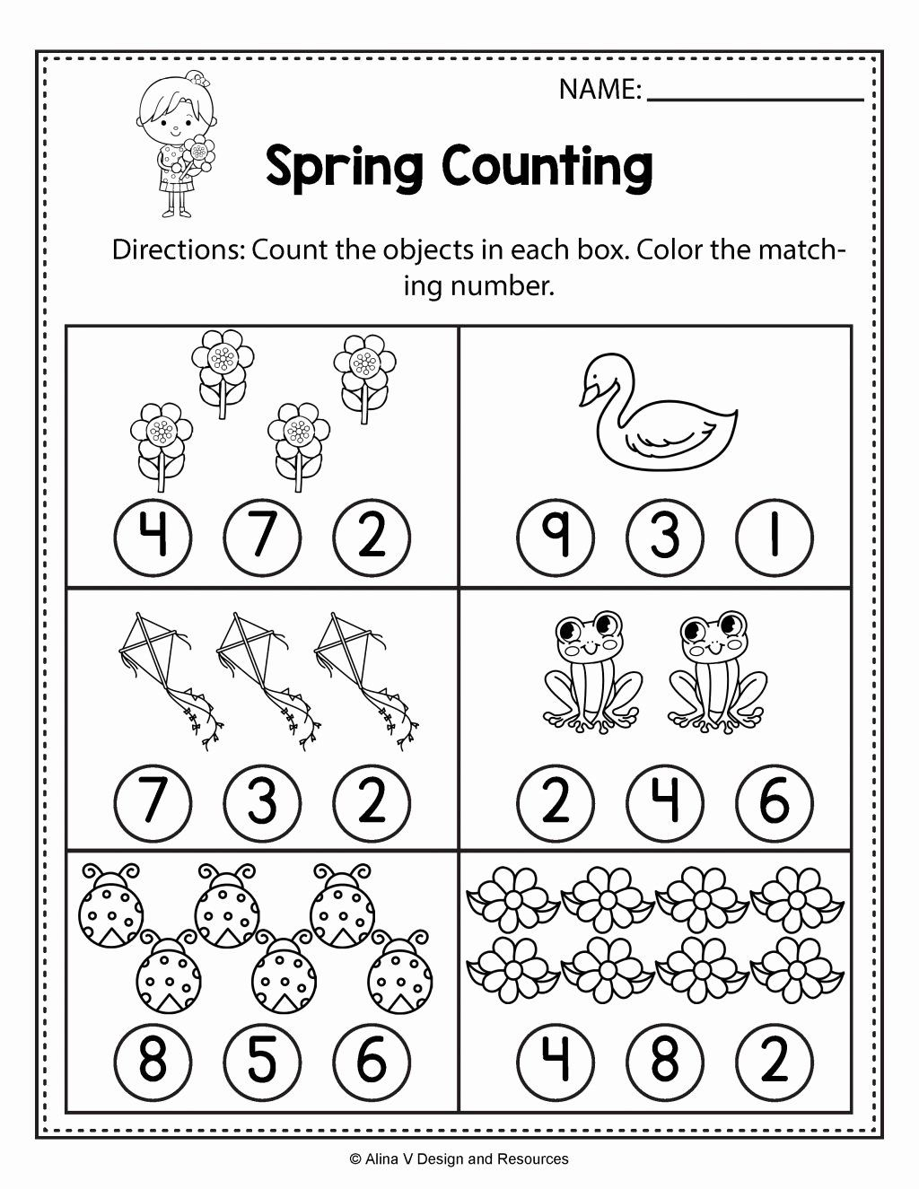 Coloring Spring Activities In 2020 | Spring Math