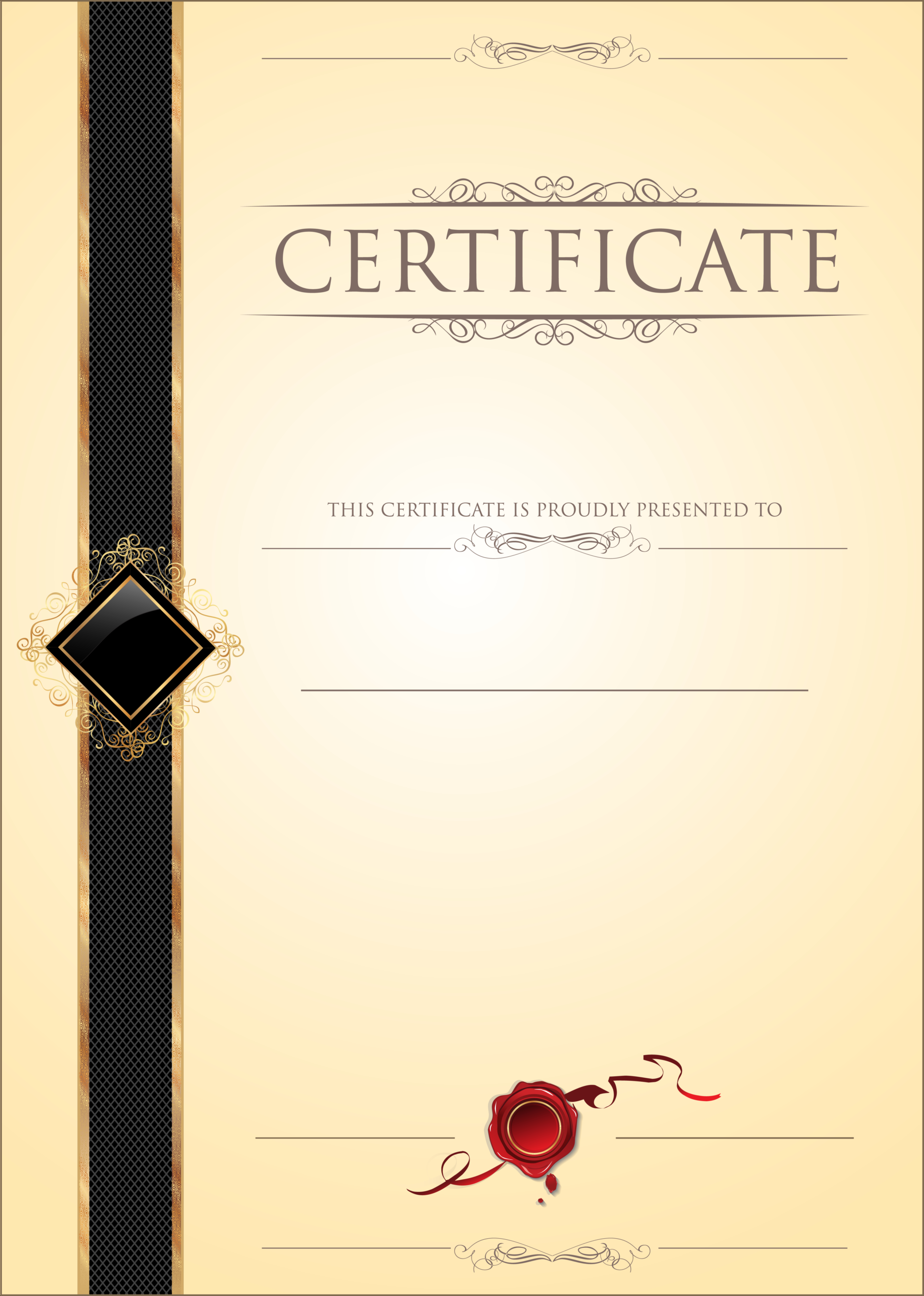 Empty Certificate Blank Image | Gallery Yopriceville