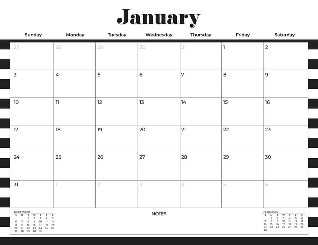 2021 Photo Calendar Template Free Publisher