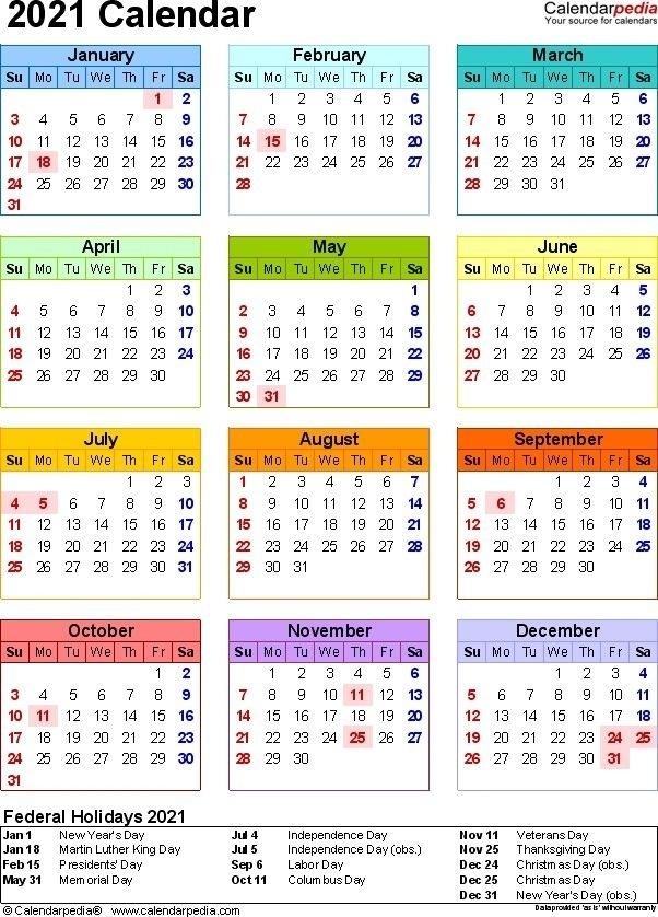 Free Editable 2021 Calendars In Word  Check Spelling Or