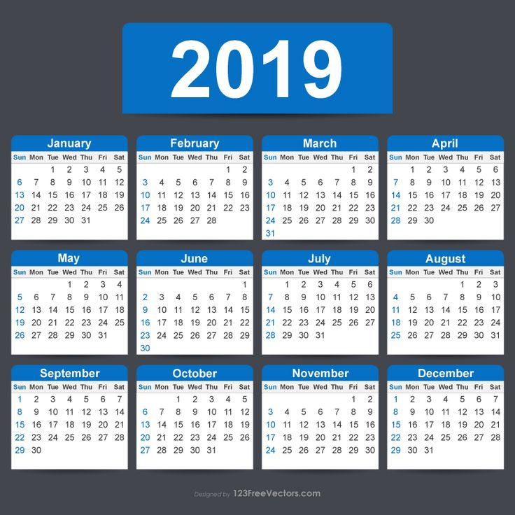 Free Editable Calendar 2019 | Editable Calendar Calendar