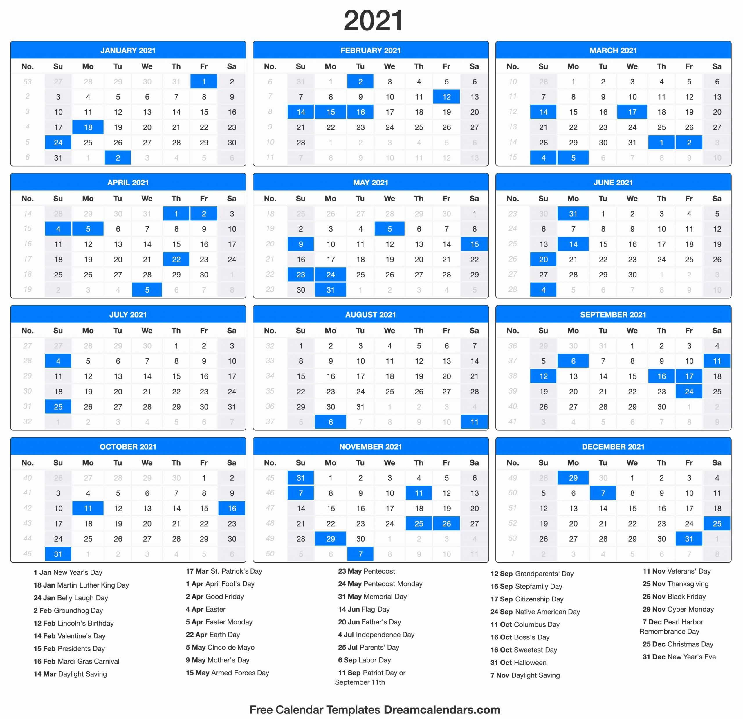 2021 Hebrew Holiday Calendar | Calendar Printables Free Templates