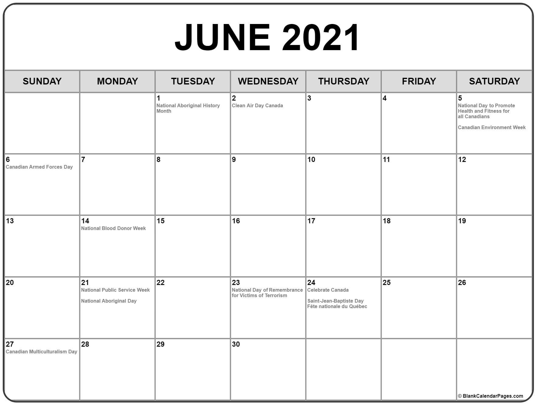 June 2021 Calendar With Holidays In 2021 | Calendar May