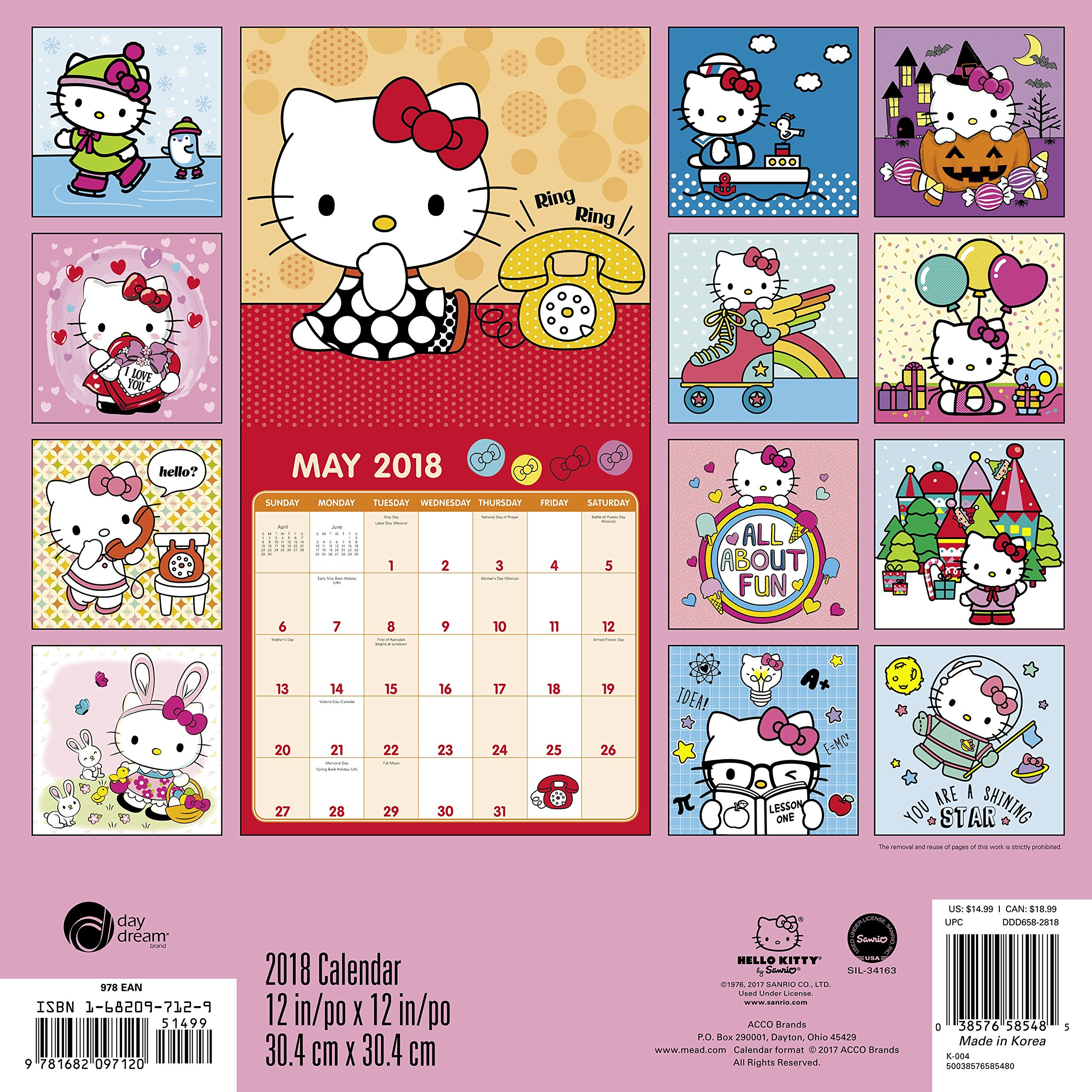 Printable Hello Kitty Calander