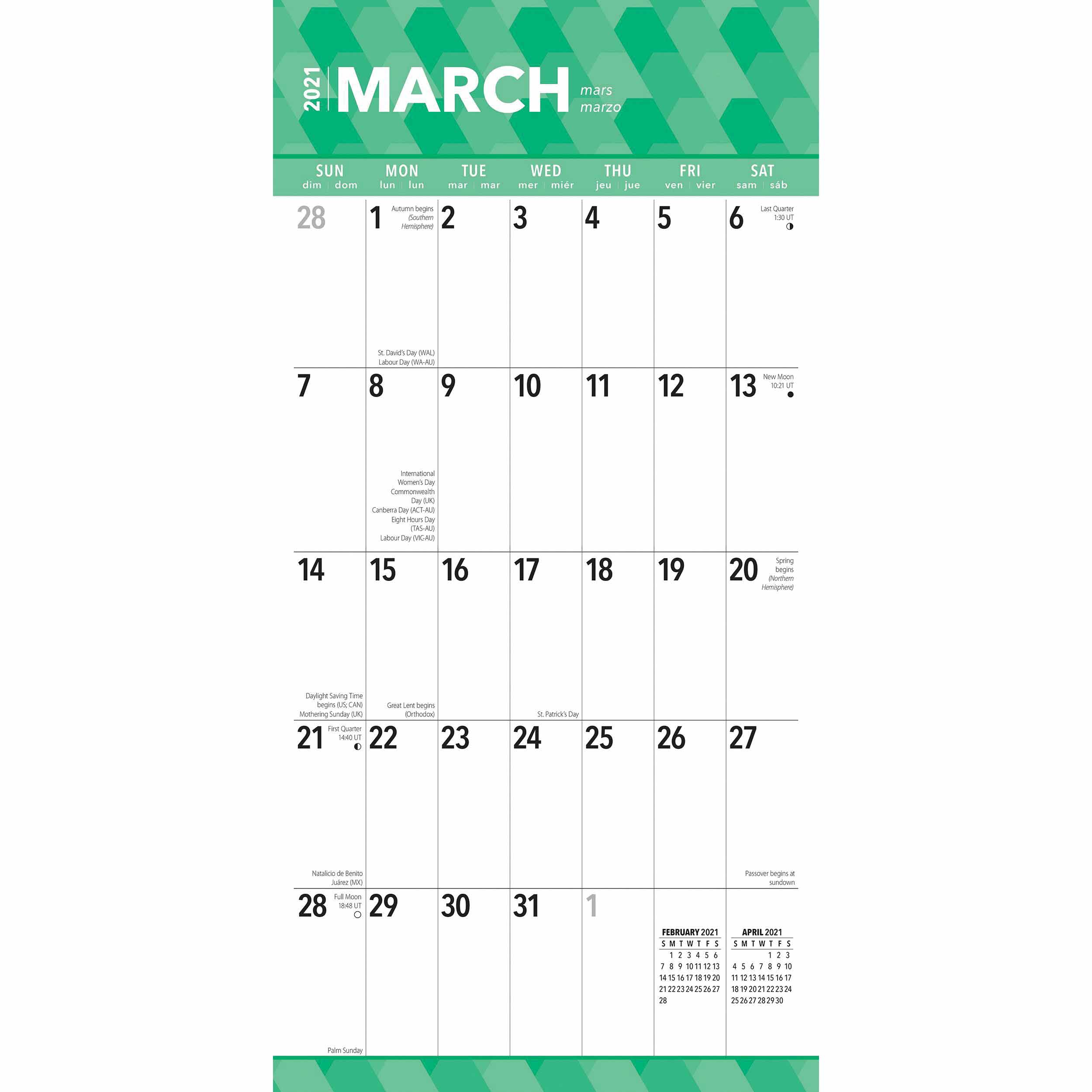 Large Print Calendar 2021 At Calendar Club