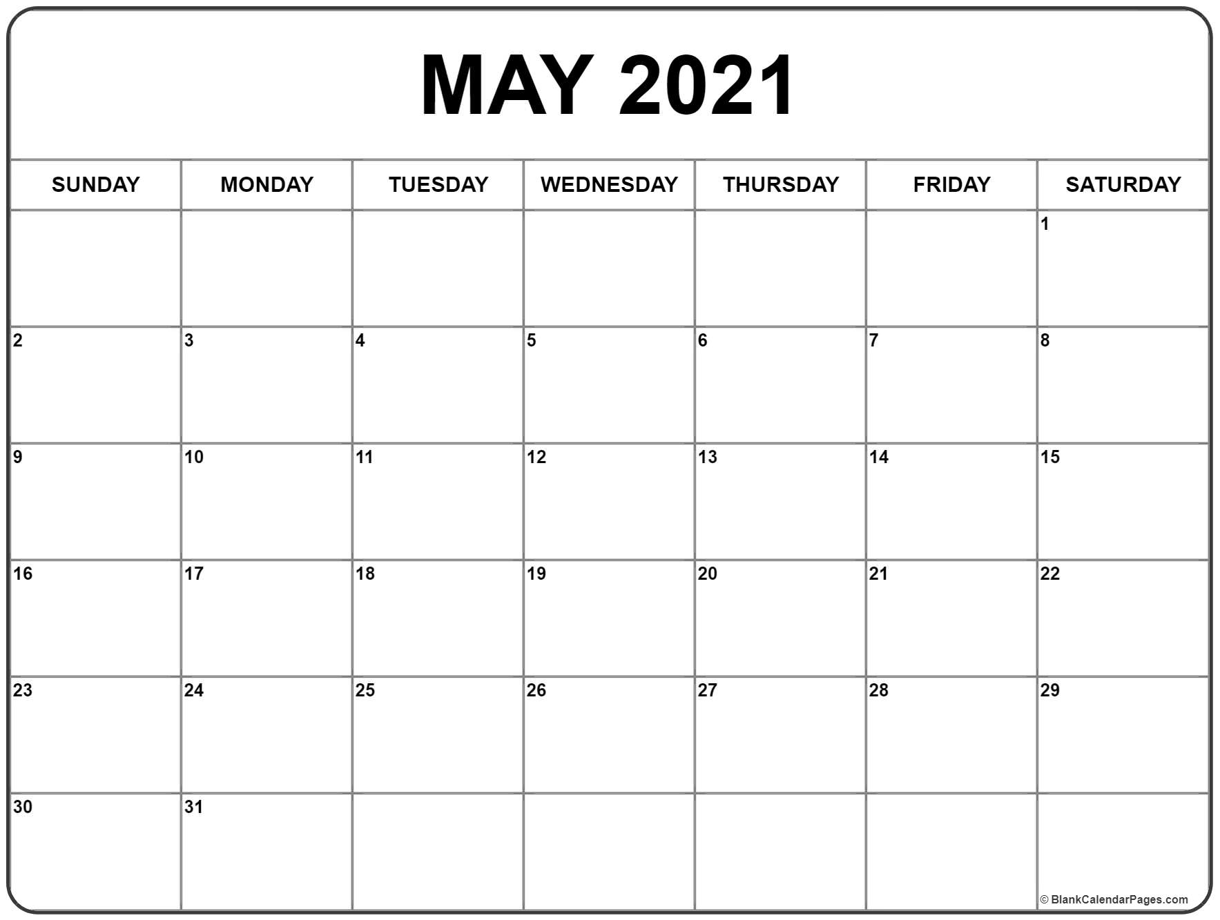 2021 Calendars Free Printable