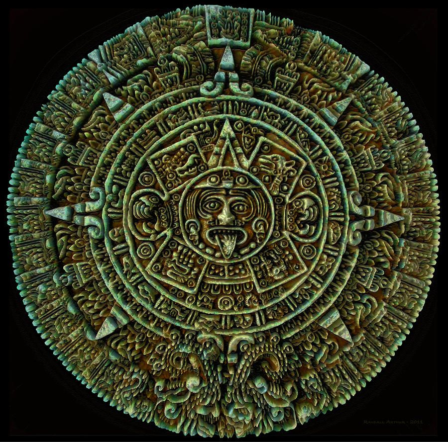 Mayan Art | Mayan Calendar Digital Art - Mayan Calendar