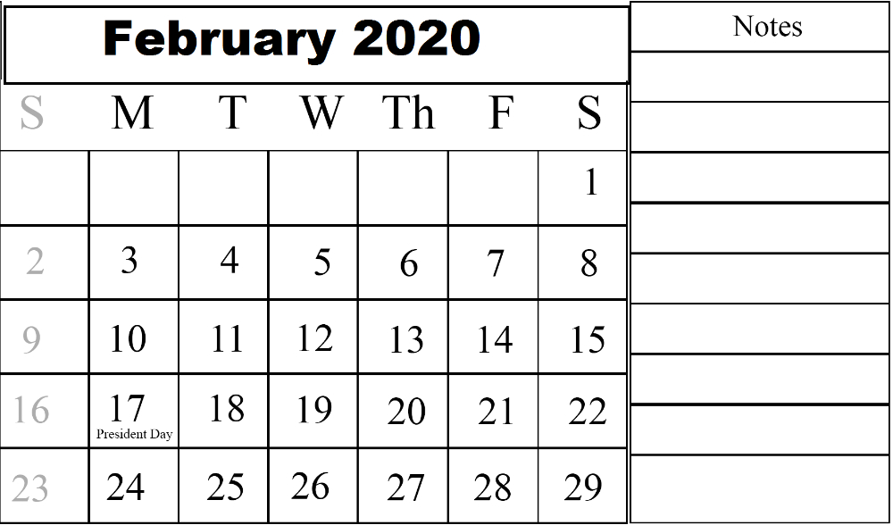 Pin On February 2020 Calendar