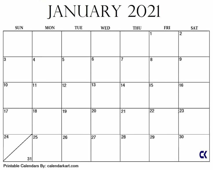 Plain &amp; Simple January 2021 Calendar In 2020 | 2021