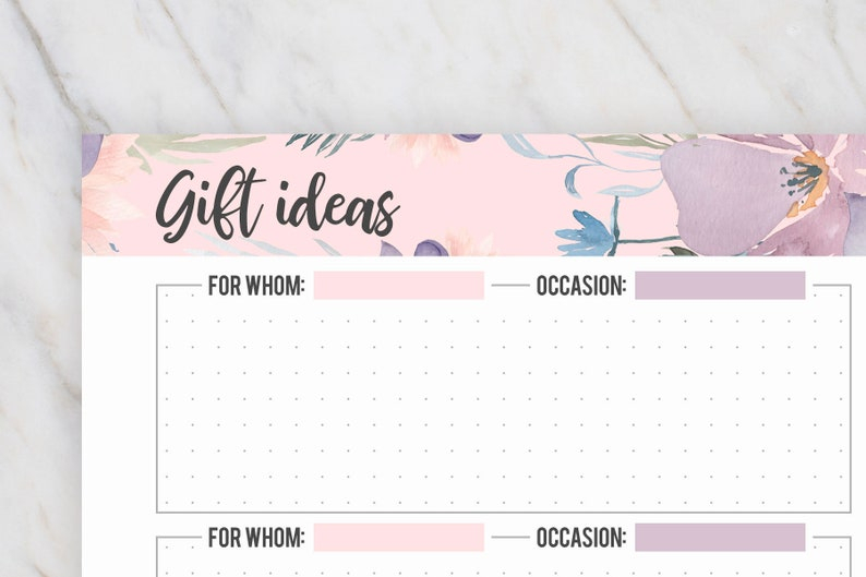 Planner Inserts Printable Important Dates Calendar