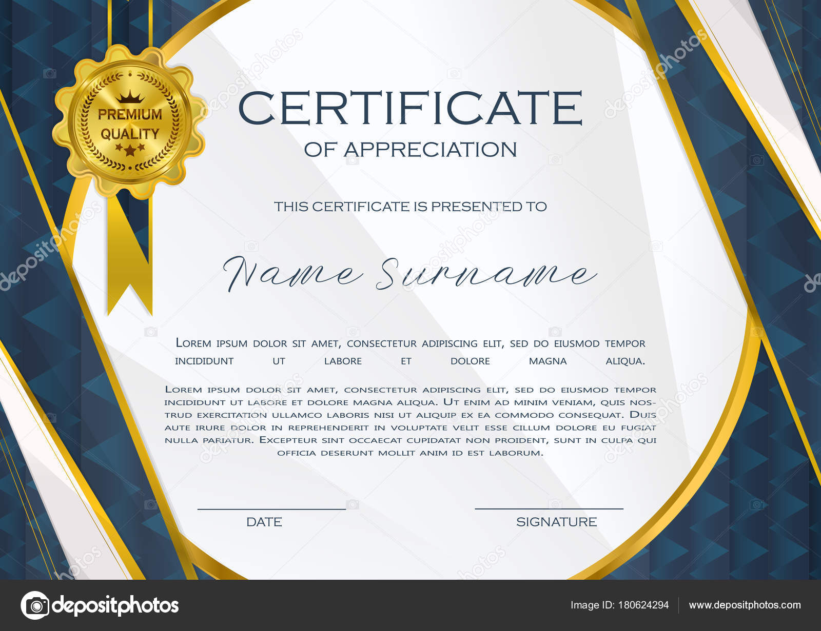 Qualification Certificate Appreciation Design Elegant