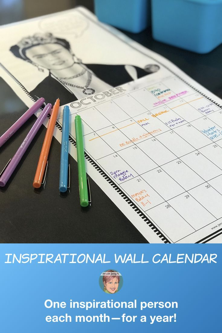 Use These Monthly Wall Calendars As Inspiration And As A