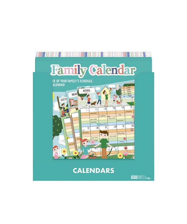 Wholesale | 12-Month Family Wall Calendar Assortment