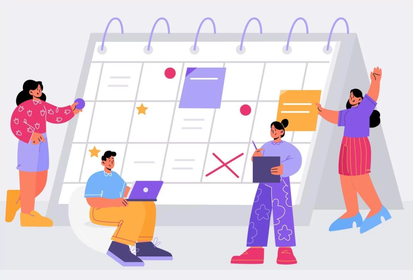 Person doing deep work with organized schedule