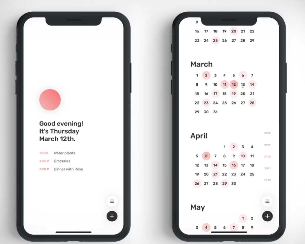 Best Minimalist Calendar Application Interface