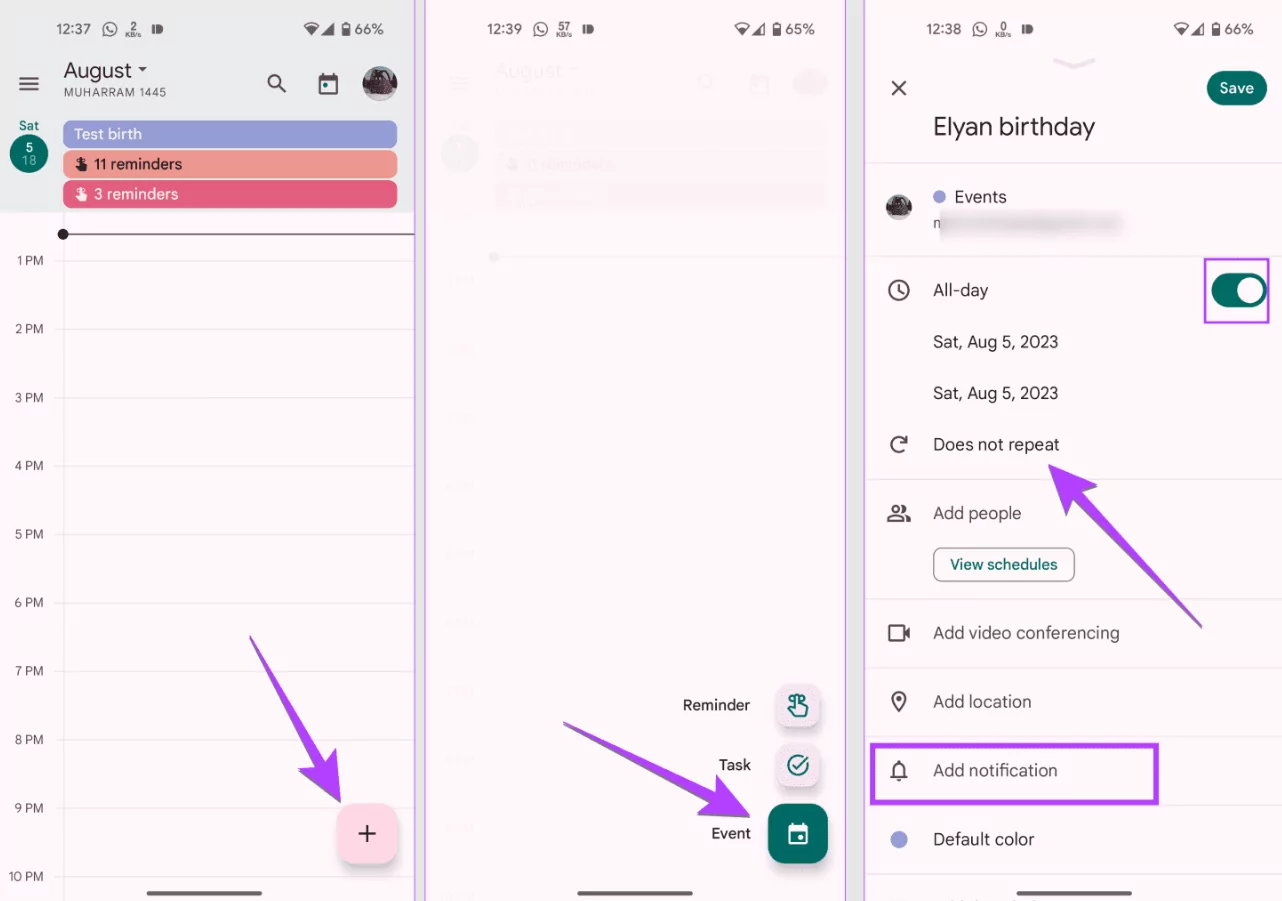 Digital Calendar Tutorial for Birthday Alerts