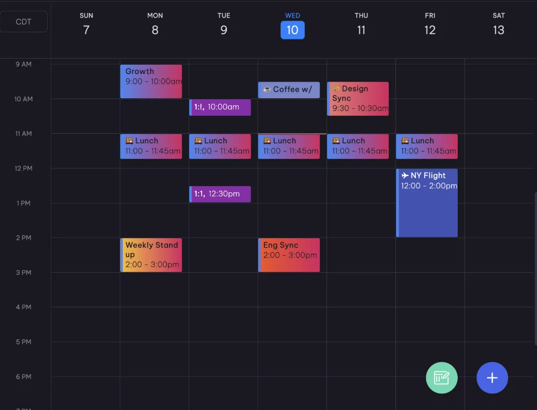 In depth review of the new AI calendar app and its automated scheduling features