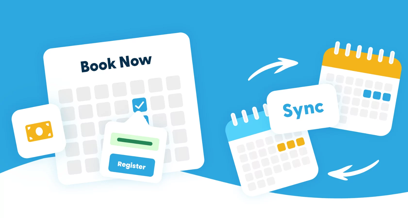 Two way calendar sync preventing double bookings