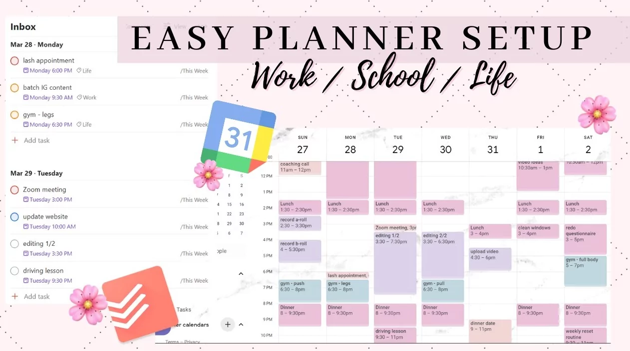 how to create a weekly schedule in google calendar