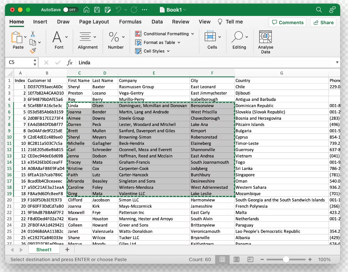 Microsoft Outlook export calendar to CSV spreadsheet data analysis