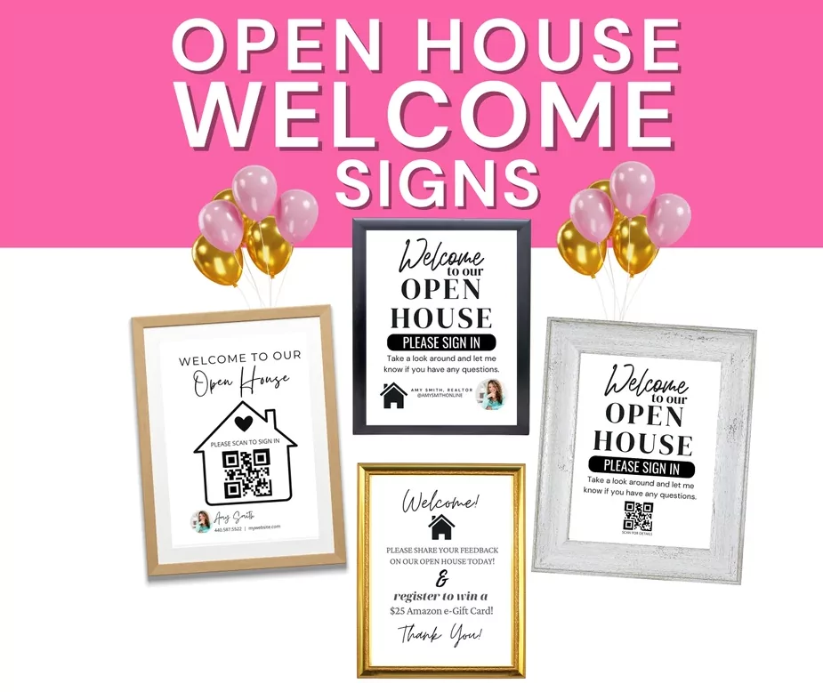 Showable open house QR code sign in page lead capture