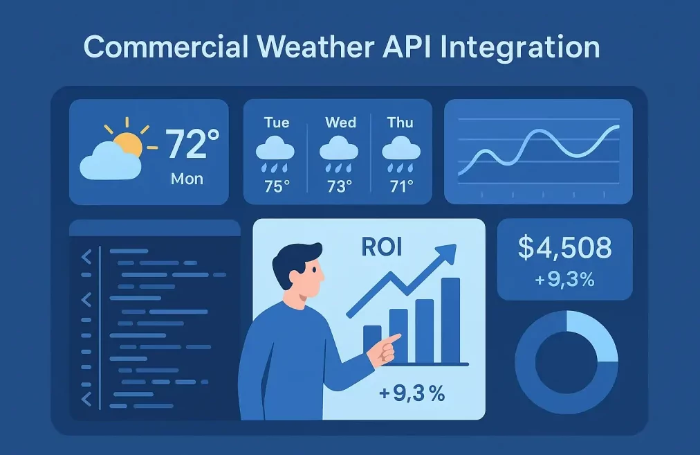 smart planning calendar application with weather forecast integration display